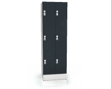 Premium lockers with six lockable boxes ALFORT AD 1920 x 600 x 520